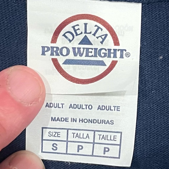Delta Pro Weight Navy Blue Alaska T-shirt size small - Picture 4 of 6